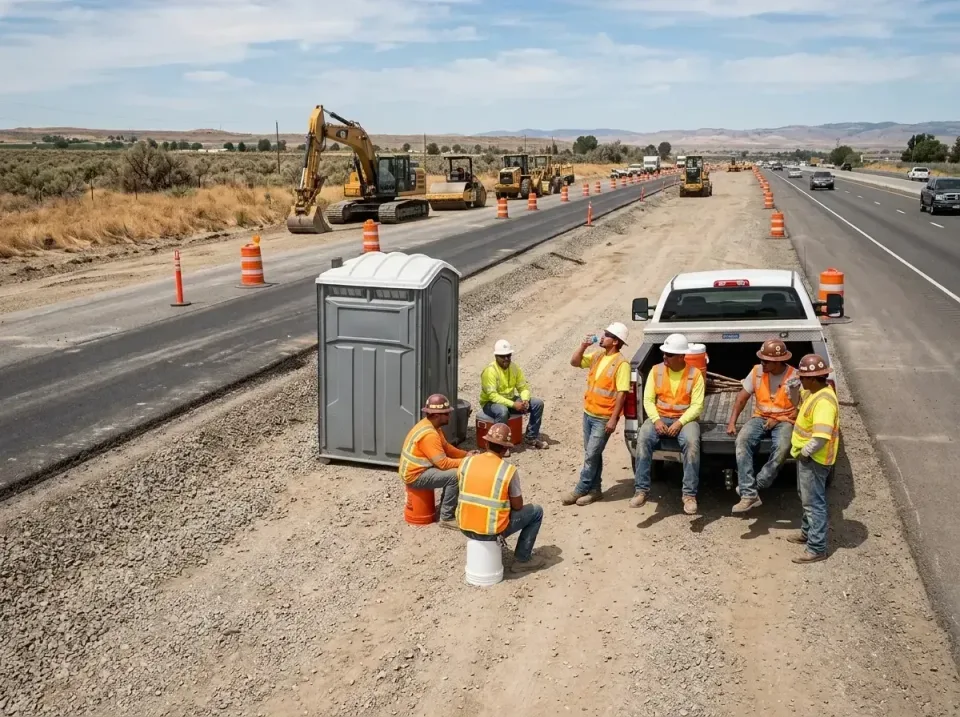 highway-road-construction-crew-007 — frequently asked questions, Porta Potty and Restroom Rentals in Mojave, CA